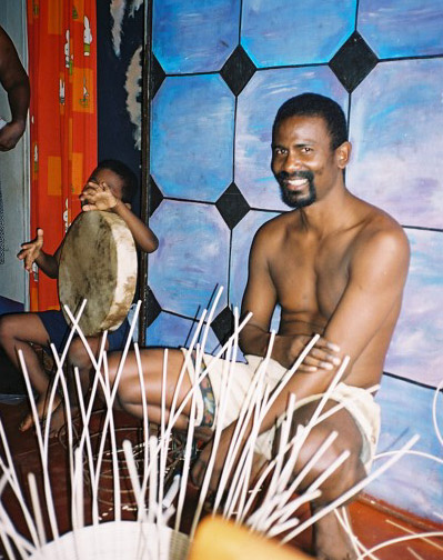 Exiled for Paradise, basket weaver